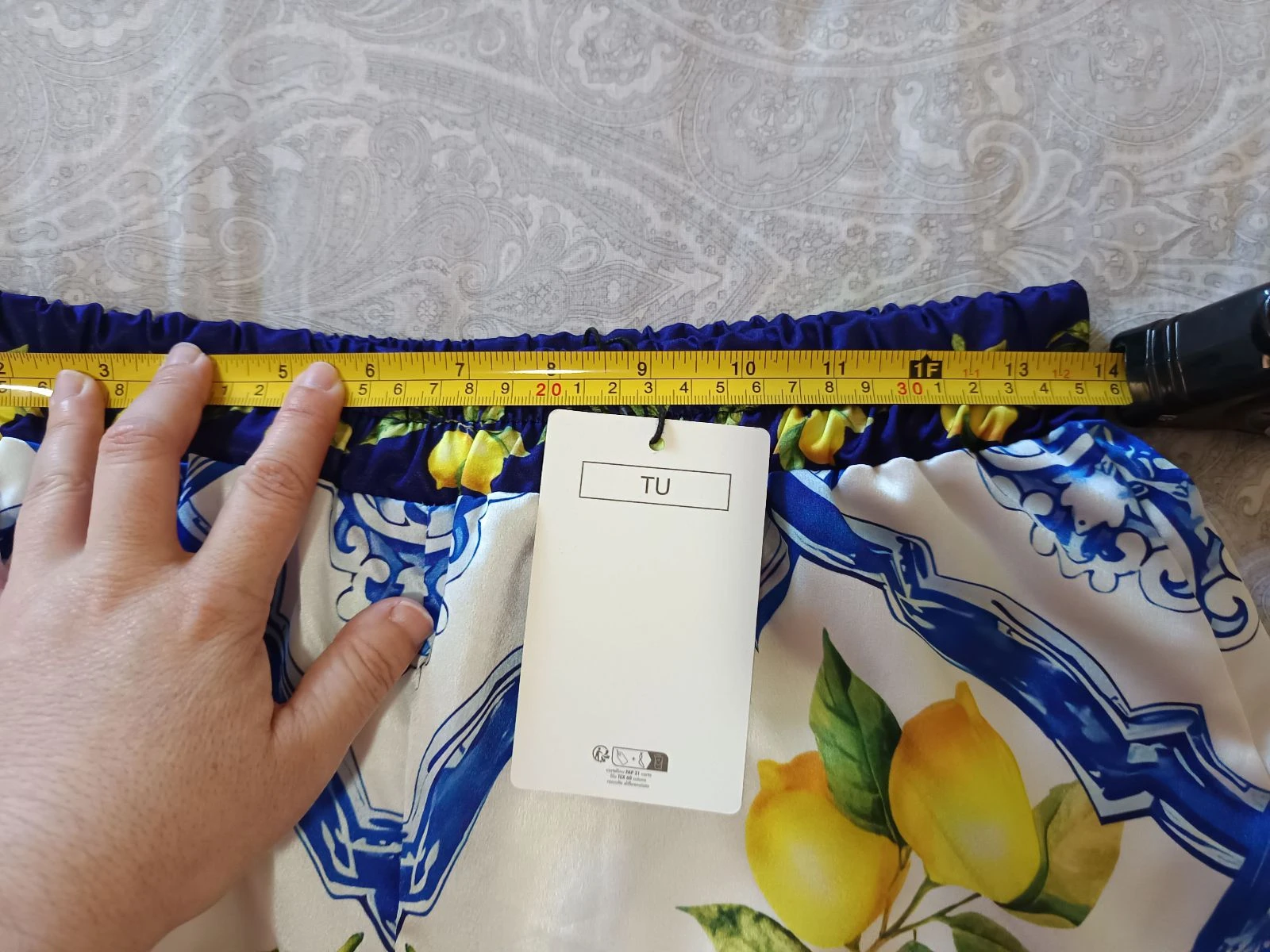 🍋 Kort satijnen shirt met citroenprint in Italiaanse stijl | Nieuw met label | One size 🍋 – photo 3